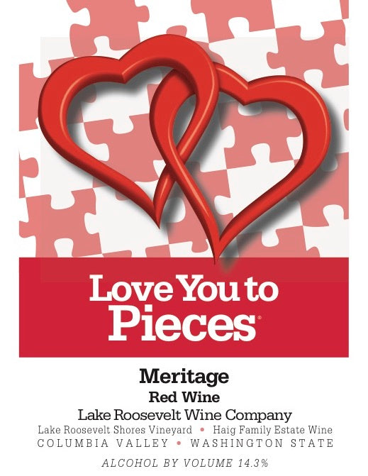 Pieces of Red Meritage - Love You to Pieces Two Hearts Label (2012 Vintage)